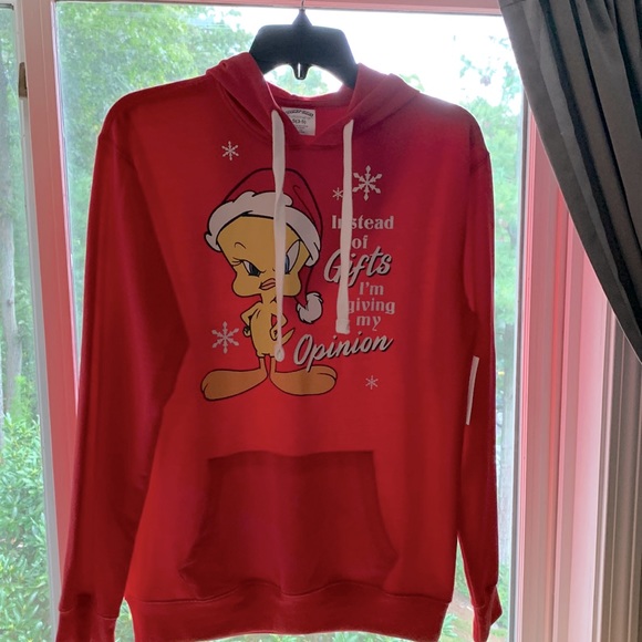 Looney Tunes red tweety Christmas sweat shirt!! - Picture 4 of 9